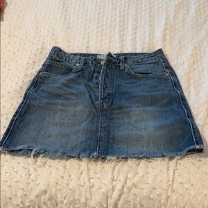 Creep People Denim Skirt
